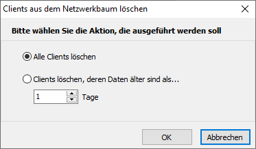 Clients aus Netzwerkbaum löschen