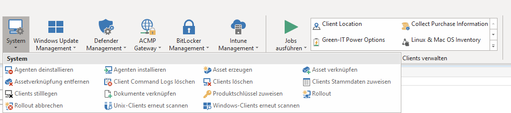 Clients verwalten
