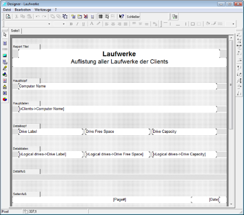 Erstellter Report
