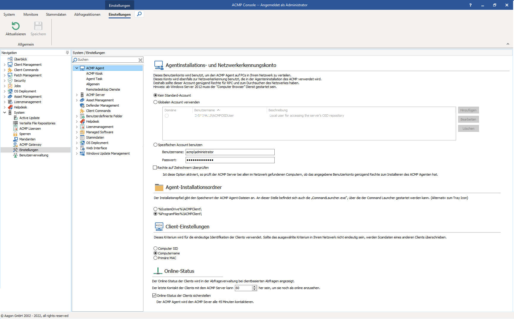 System_Einstellungen_AgentEinstellungen