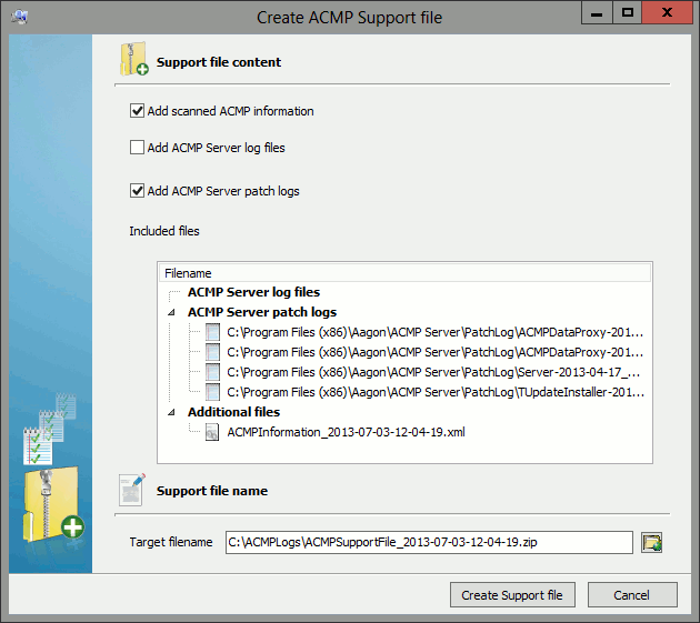Supportfile erstellen.png