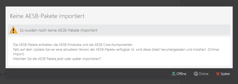 Informationen zum Paket-Import