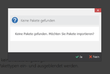 Informationen zum Paket-Import